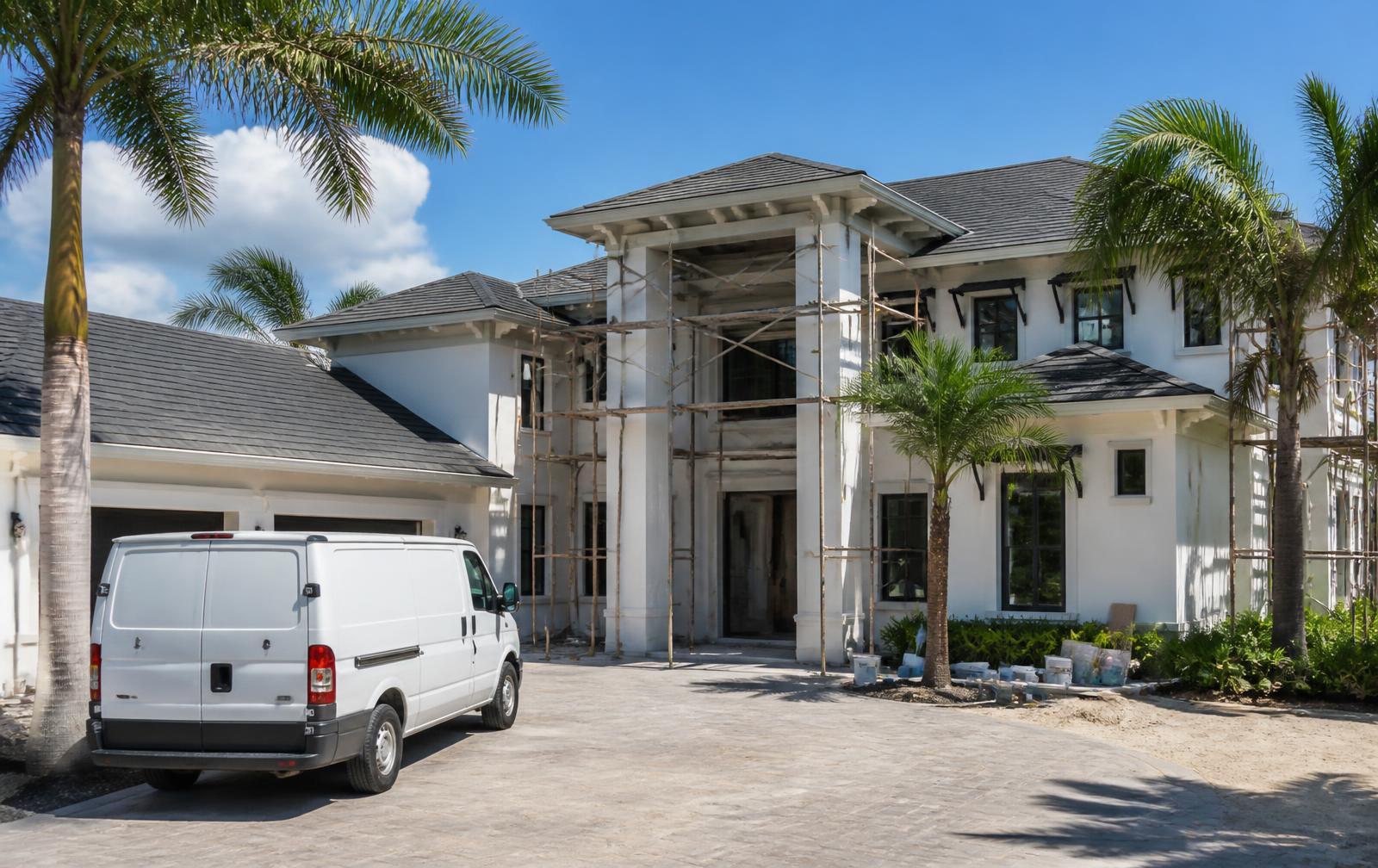 Axe Builders Group crew working on a home in Florida